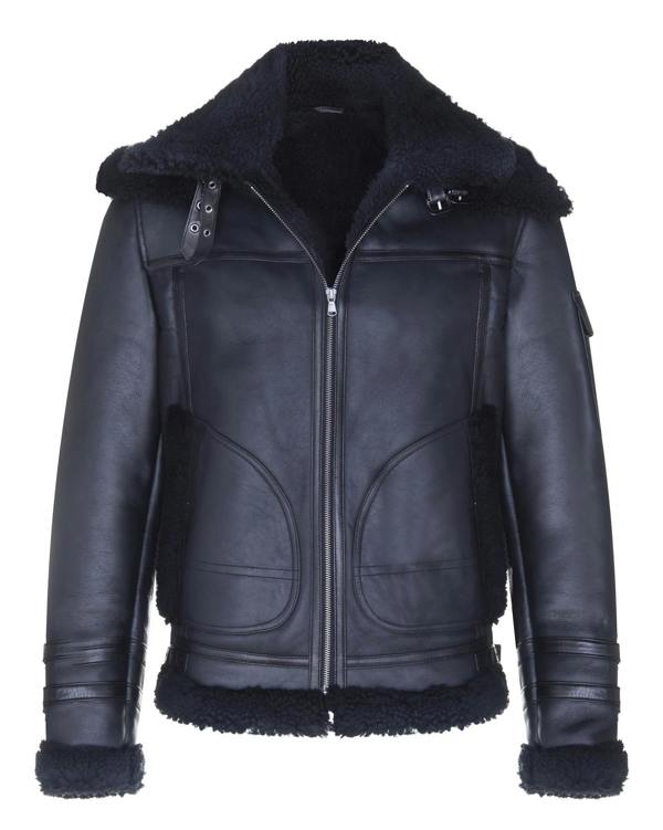 Infinity Leather Mens Retro Biker Sheepskin Jacket-Avignon