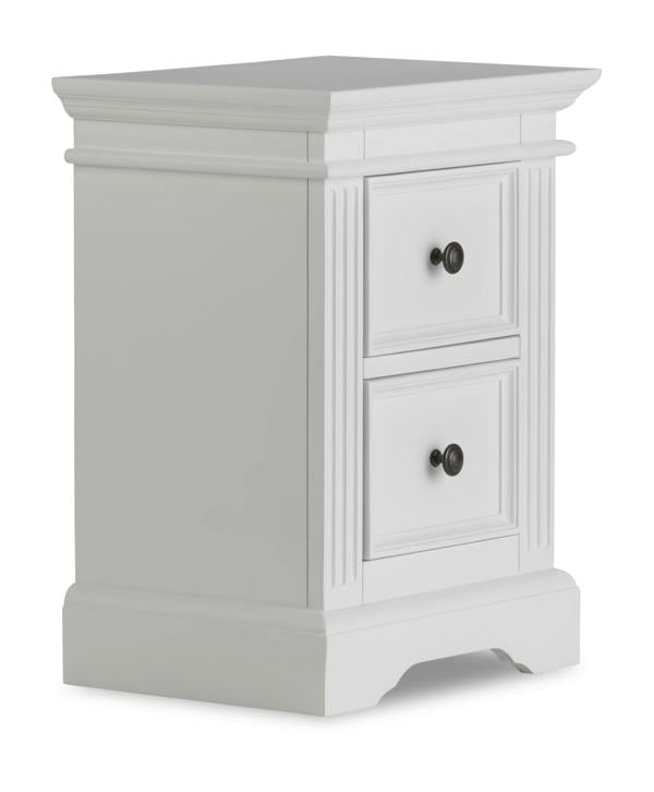 Statement Furniture Gainsborough Bedside Table 2 Drawer Hamptons Style Nightstand