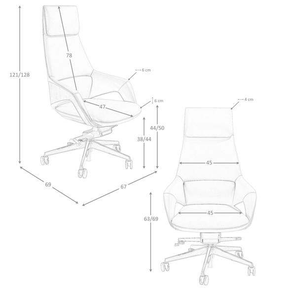 Angel Cerdá Swivel Office Chair 4209/4210