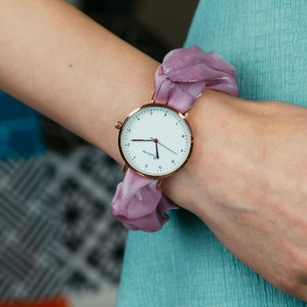 The Colourful Aura Handmade Colour Women Elastic Strap Bracelet Wristwatch