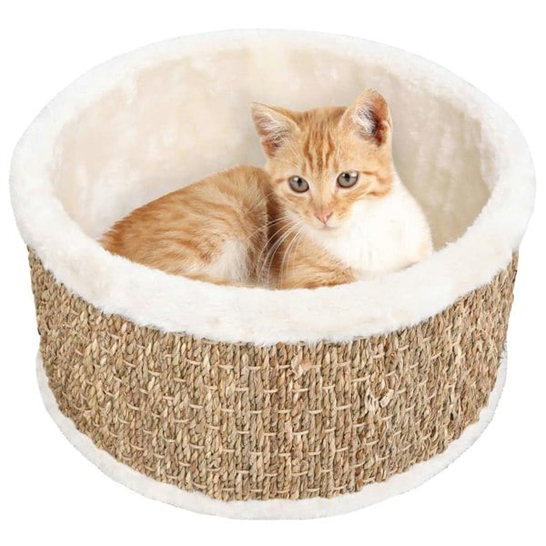 Berkfield Round Cat Basket 36 cm Seagrass