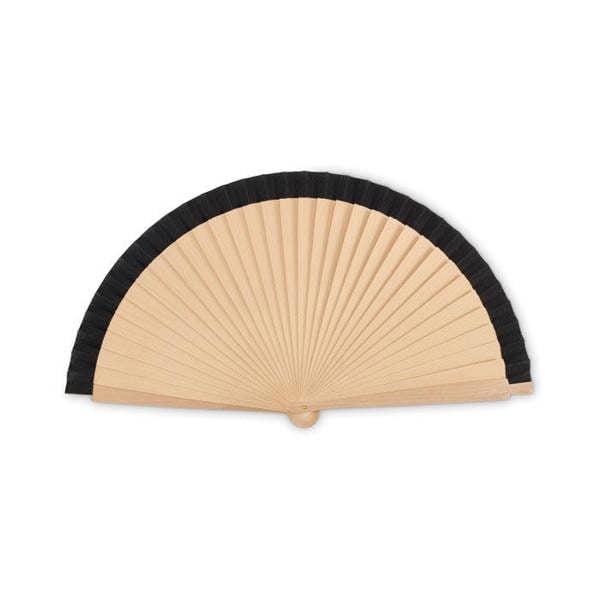 MidOcean Woodfan Wooden Handheld Fan - Black - 