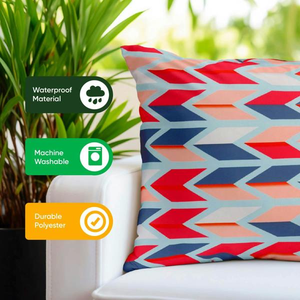 Gardenwize Pair of Outdoor Scatter Cushions – Arrow Design
