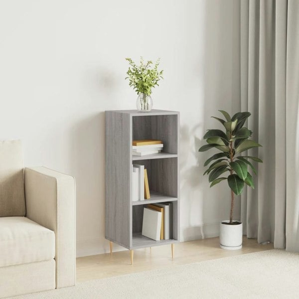 Berkfield Sideboard Grey Sonoma 34.5x32.5x90 cm Engineered Wood