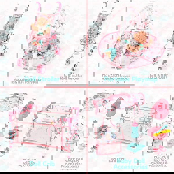 deAO Toys Deluxe Mermaid-Themed Baby Doll Playset