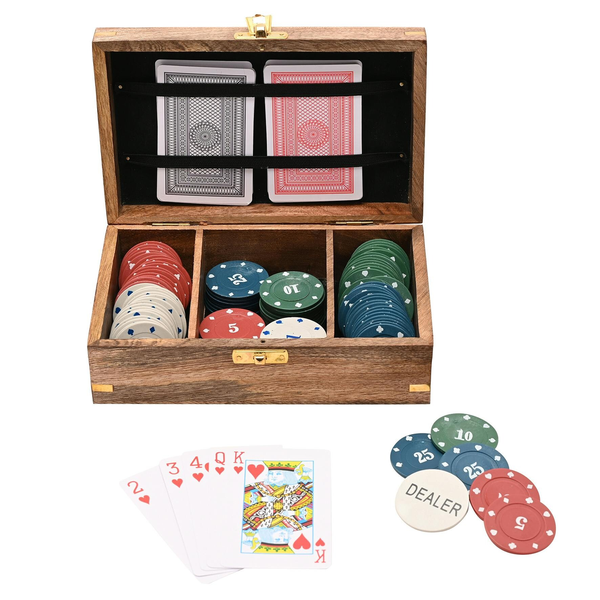 Harvey Makin Wooden Poker Set