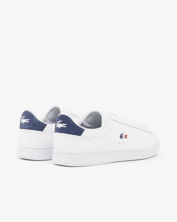 Lacoste Carnaby Set Mens Trainers - White/Navy/Red 407 | CHO | Designer Mens Trainers