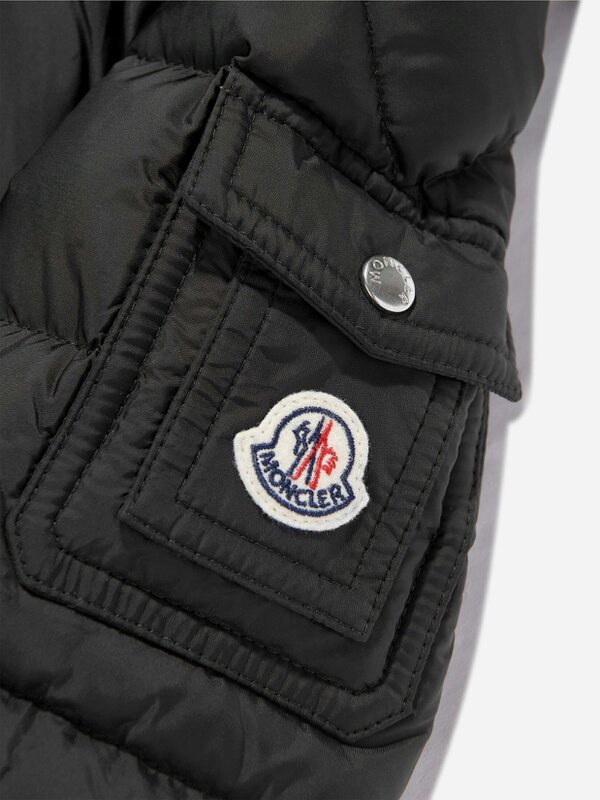 Moncler Enfant Boys Down Padded New Byronf Jacket in Black