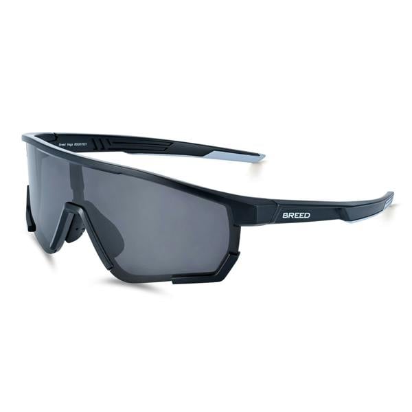 Breed Vega Polarized Sunglasses - Black/Black - BSG070C1