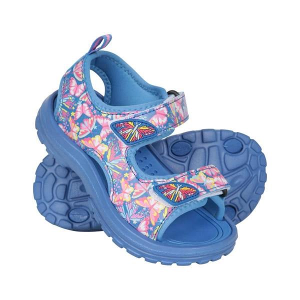 Mountain Warehouse Childrens/Kids Sand Butterflies Sandals - Dark Blue - 