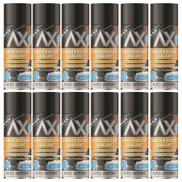 Auto Extreme 12X Underbody Sealant Black Spray 400ml