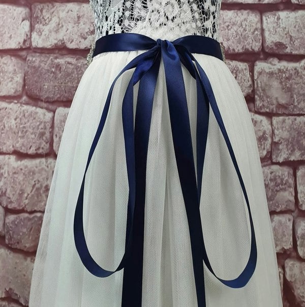 Navy blue sash
