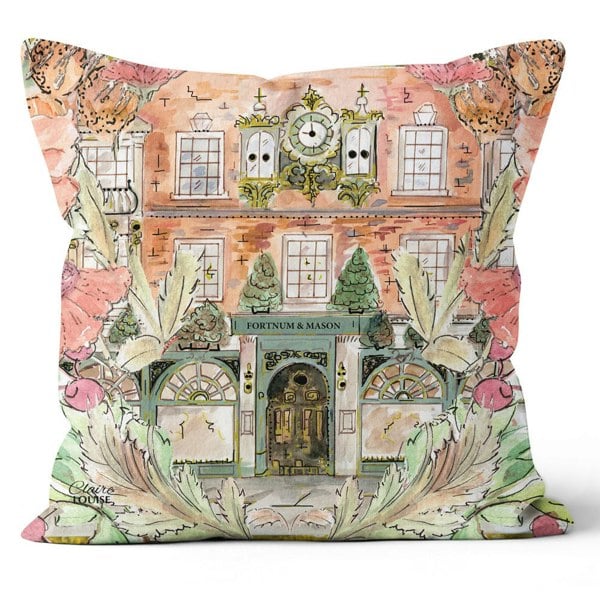 Claire Louise Fortnums In Full Bloom 45cm x 45cm Double Sided Cushion