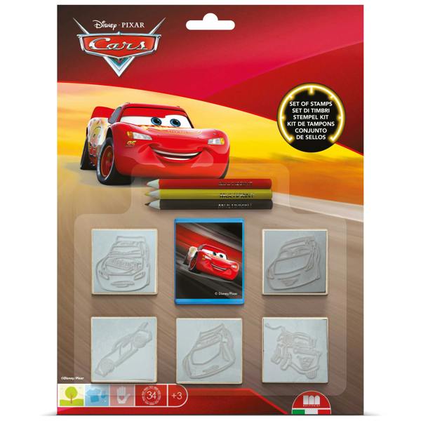 Cars Blister Pack 5 Stamps – Kids Craft & Stationery Set