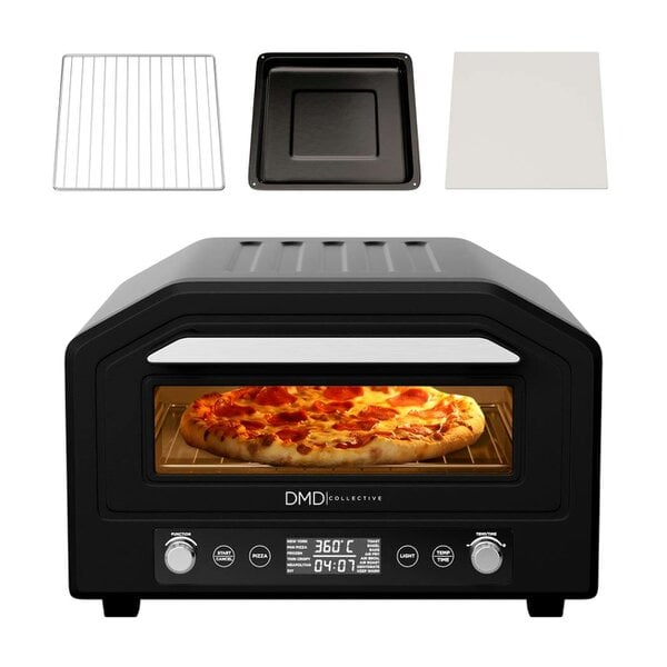 DMD Collective Electric Pizza Oven & Air Fryer Combo 17L – 400°C Indoor Countertop Oven, Fits 12" Pizza