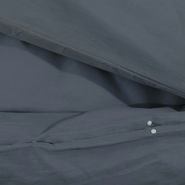 Berkfield Duvet Cover Set Anthracite 225x220 cm Light-weight Microfiber