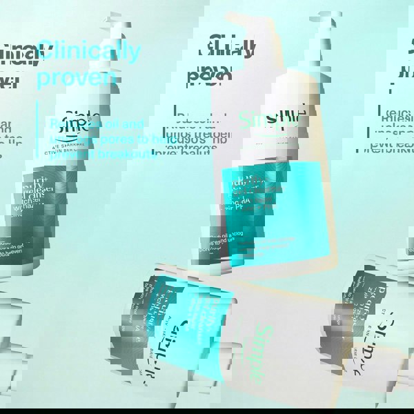 Simple Purify+ Gel Facial Cleanser Hydrating Skin Care Face Wash, 240ml