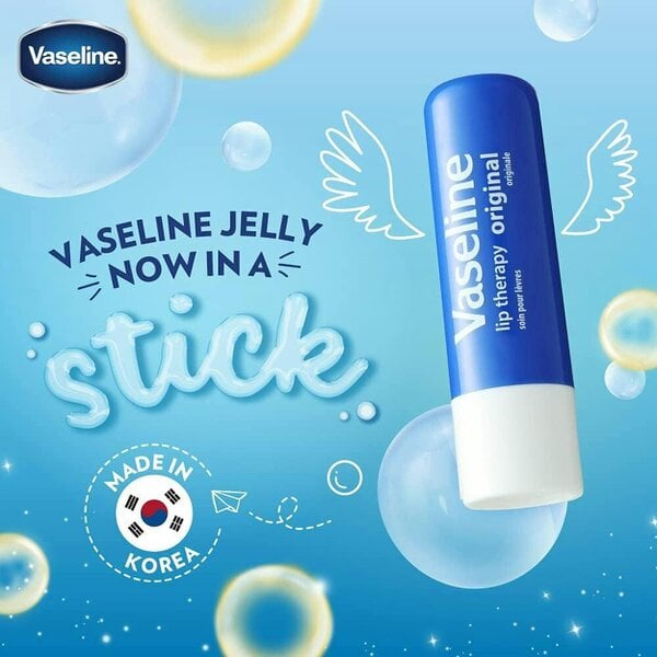 Vaseline Lip Therapy Original Moisturising Lip Balm Sticks 4 x 4.8g