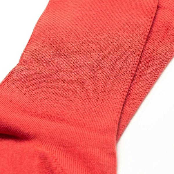 Jemsox Luxury Socks Multipack 3 Pairs / 5-Pairs Coral Red Plain Colour Men's Crew Socks Size 7-12