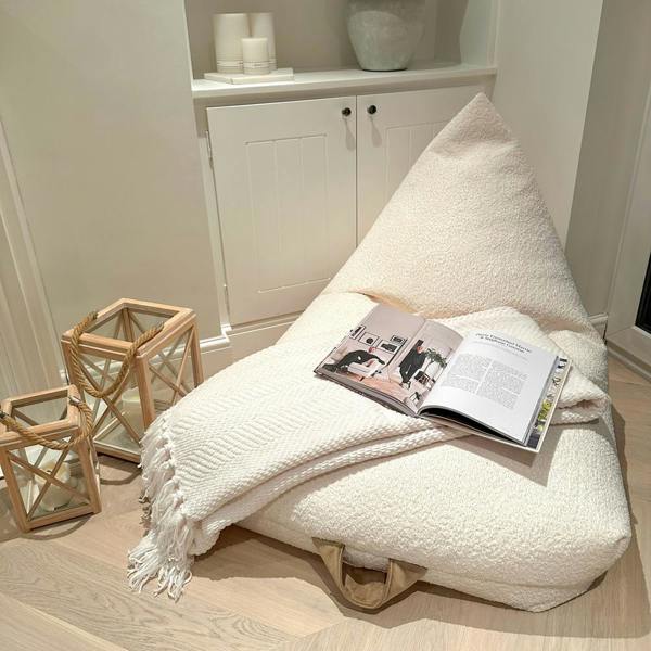 rucomfy Indoor Large Bean Bag Lounger - Snug Humbug for Adults
