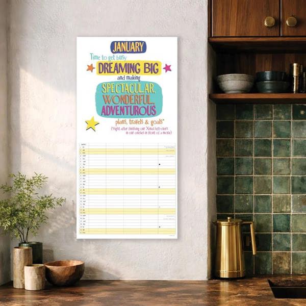 Bright Side, Busy Making Memories Family Organiser 2027, Family Planners, Month To View, Humour, Gift