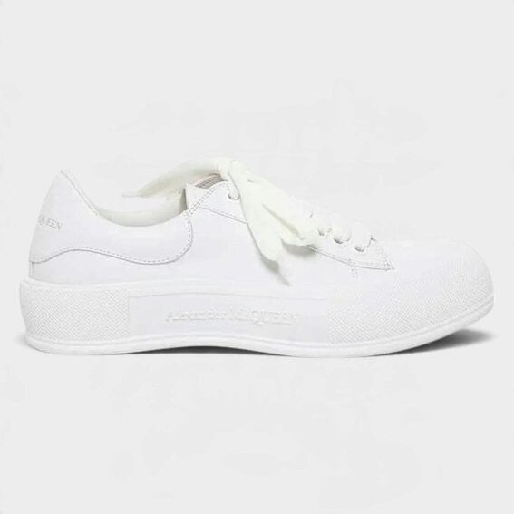 Alexander McQueen Deck Lace Plimsoll Optic White