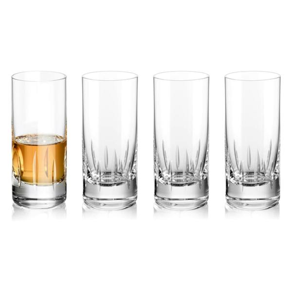 Hand Cut Linea Shot Glasses - Set of 4