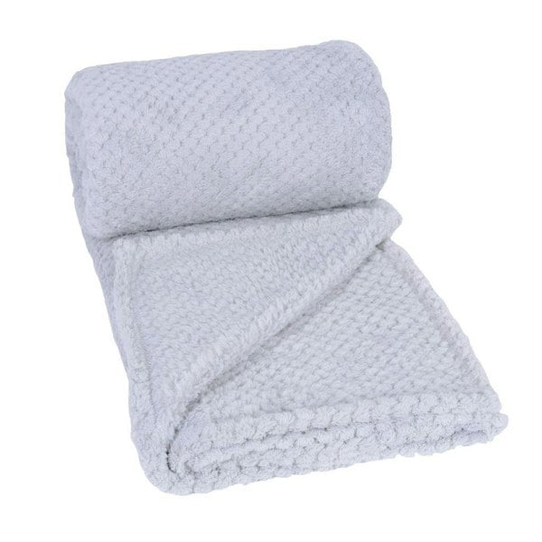 Clarysse Grey Soft Cosy Fleece 130x160cm