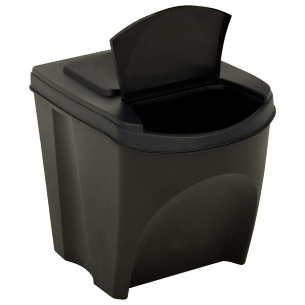 Berkfield Stackable Dustbins 4 pcs Anthracite 100 L