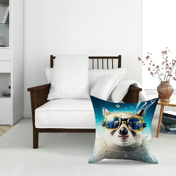 Warren Reed Dormouse Splashart Floor Cushion