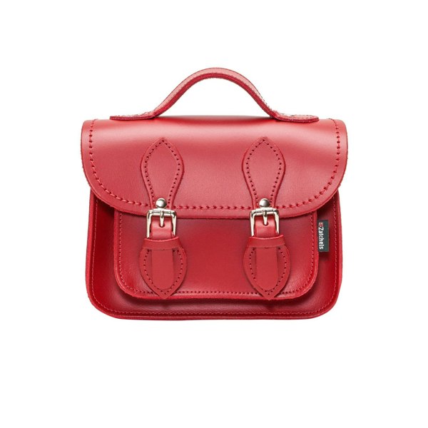 Zatchels Handmade Leather Micro Satchel - Red