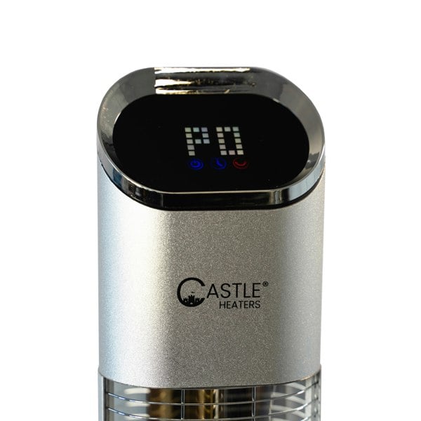 Castle Heaters 2KW LED Touchscreen Rotating Upright Infrared Heater UP-20 Outdoor IP65