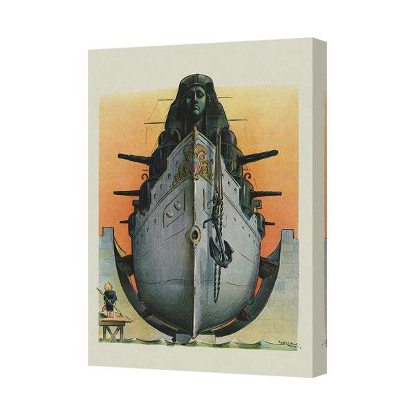 Benjamin Tate Design Vintage Ship Bow Canvas Art Print Maritime Wall Decor