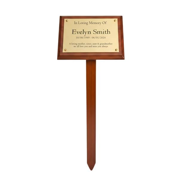 Memorials Direct Personalised Acrylic Memorial Plaque
