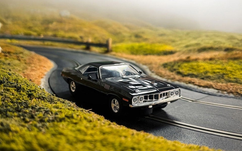 Scalextric John Wick Plymouth Barracuda John Wick Chapter 4 1:32 Scale Scalextric C4595