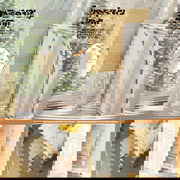 Levede Folding Computer Desk Office PC Laptop Table Compact Study Workstation