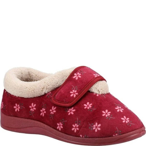 Fleet & Foster Womens/Ladies Tunnis Slippers - Berry