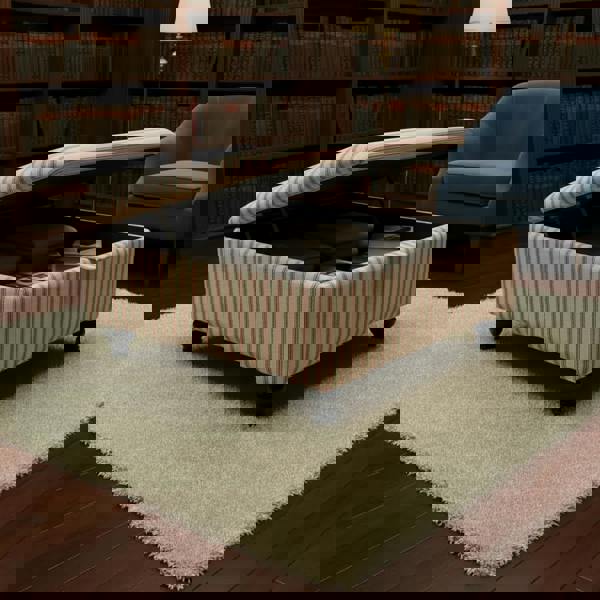 Large padded blanket box with durable wooden frame