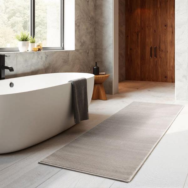 Hanse Home Perles Shortpile Cream Rug Dolomite – Modern Striped