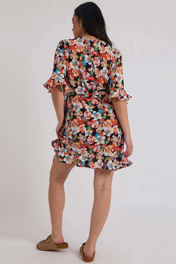 Urban Bliss Bucks Floral Wrap Dress