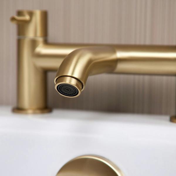 Flode Kumla | Bath Filler Mixer Tap | Brushed Brass