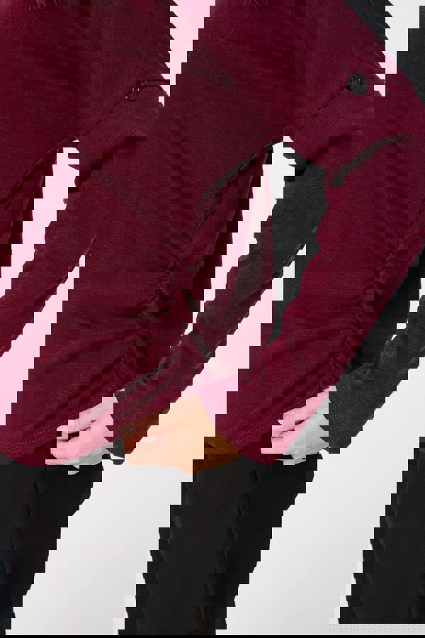 Red | Relaxed Batwing Sleeve Slouchy Jumper
