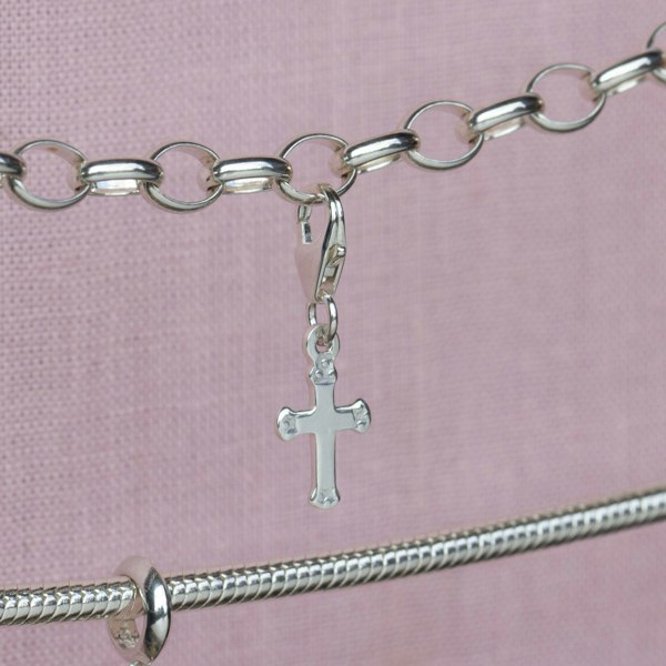 Mylee London Cross Pendant Charm - Sterling Silver