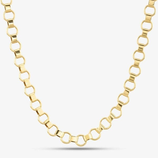 T. H. Baker 9ct Yellow Gold Circle Link Necklace GN331