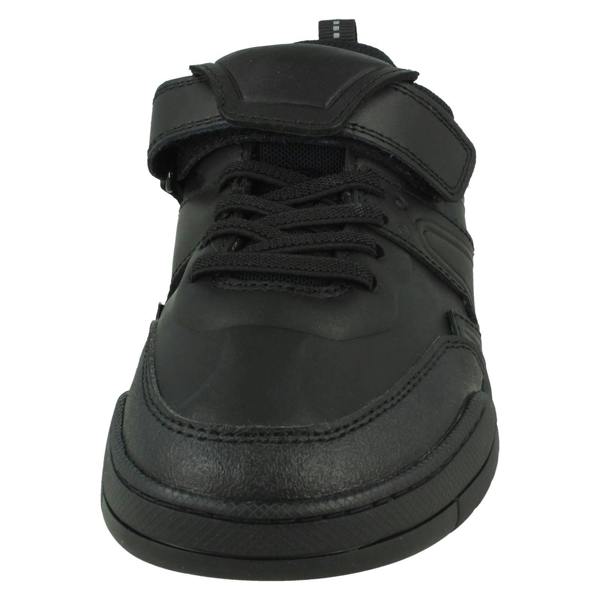 Clarks Boys Clarks Fold-Over Tongue School Shoes Laser Track Y