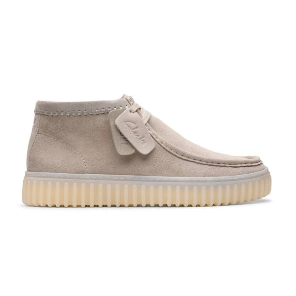 Clarks Originals Torhill Hi Suede Boots Light Grey