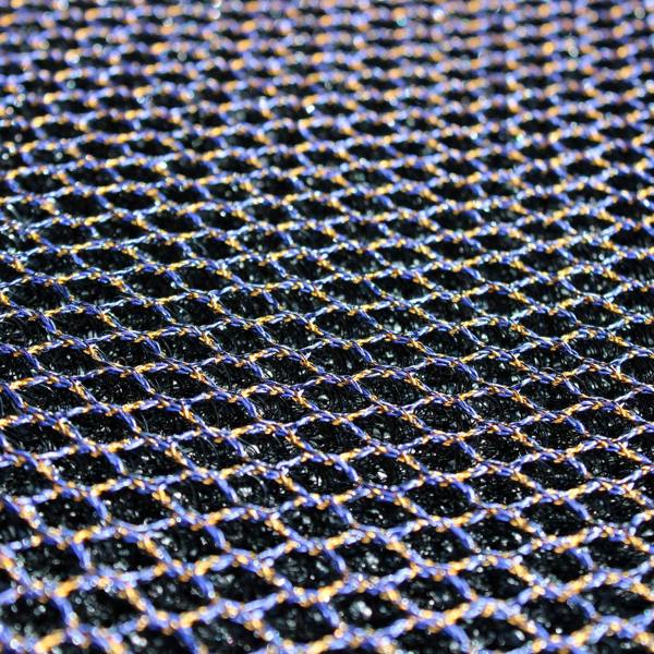 Ultralux Mesh Dirt Trapper Door Mat – Non-Slip Vinyl Indoor/Outdoor Scraper Entrance Mat – Metallic Blue & Orange – Multiple Sizes UMMBL