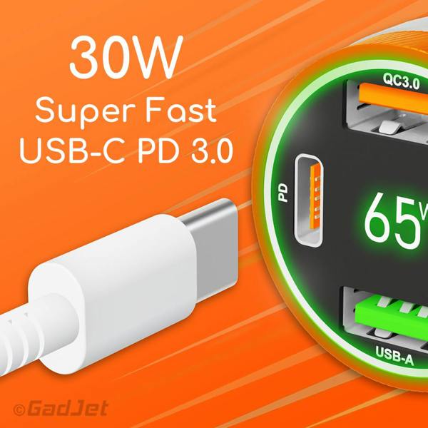 4-Port Fast Car Charger