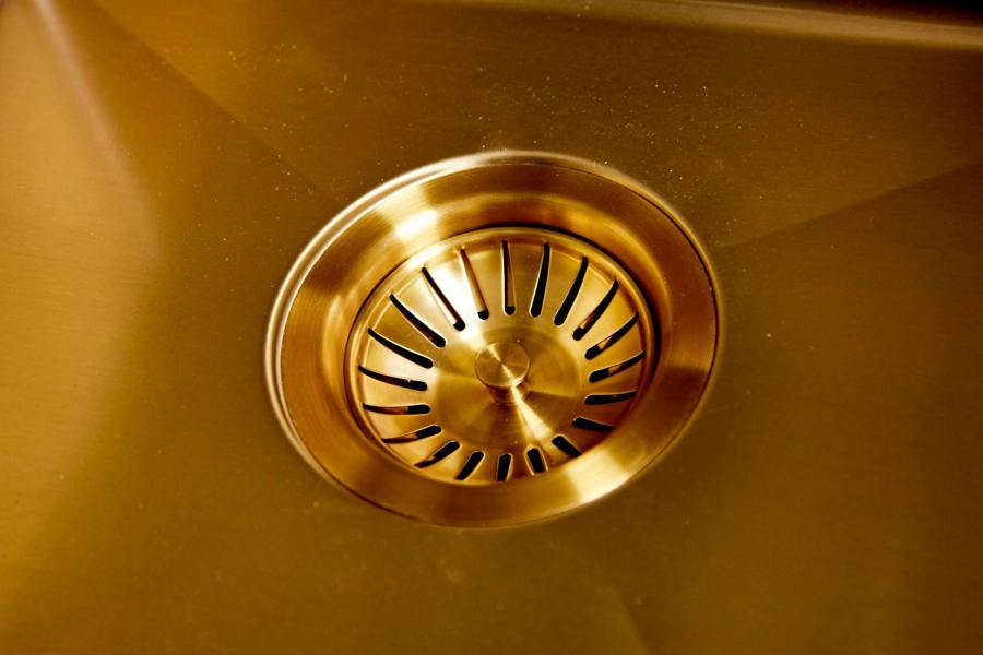 Flode Möckeln | 1.0 Bowl Stainlees Steel Sink | Strainer Waste Supplied | Brushed Gold Finish