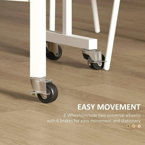 Bobobiy 4-6 Person Drop Leaf Dining Table - Oak